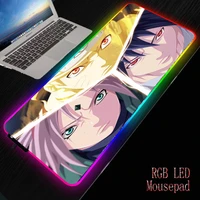 cartoons anime large gaming rgb mouse pad gamer xxl computer mousepad led big mouse mat keyboard desk pc mause pad with backlit