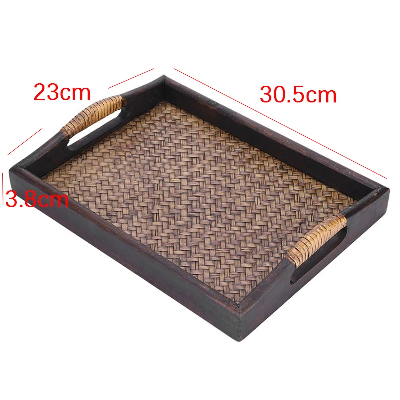 Многофункциональные Деревянные Подносы с ручкой прямоугольные подносы ручной