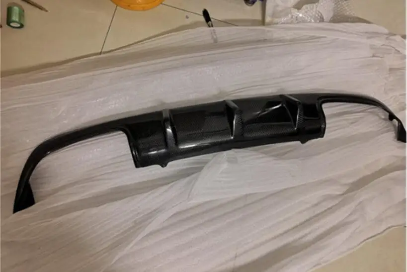 Задний бампер из углеродного волокна спойлер крышка диффузора багажника для Benz