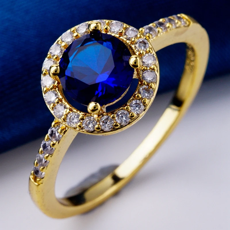 Романтическое сердце ААА кубического циркония палец кольца для женщин и мужчин