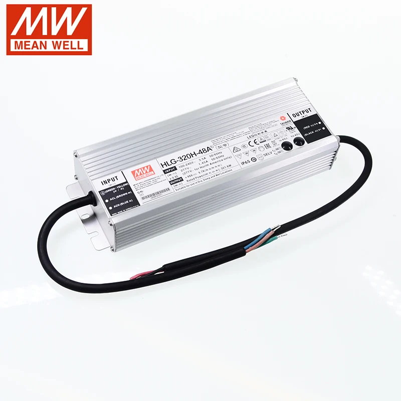 Светодиодный источник питания MEAN WELL HLG-320H-54A 54 в регулируемый светодиодный