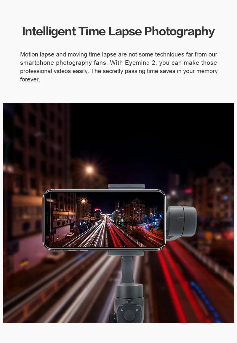 Beyondsky Eyemind 2 смартфон ручной карданный 3-осевой стабилизатор для iPhone 8 X samsung экшн Камера VS Zhiyun Smooth 4 Осмо 2