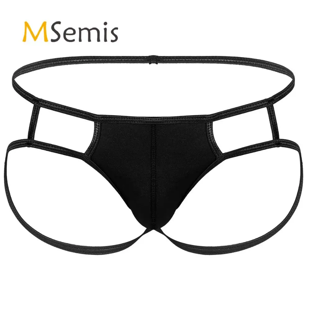 

Swimwear Mens Lingerie Swimsuit Bulge Pouch Underwear Jockstrap T-back G-string Elastic Low Waist Strappy Thongs Bikini Briefs