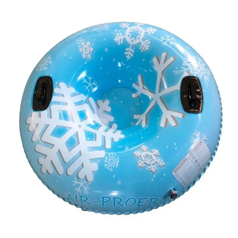 

Freeze Proof PVC Blue Sled Board Ski Circle Inflatable Snow Tube Thickened Pad Ski Tube Skiing Outdoor Children