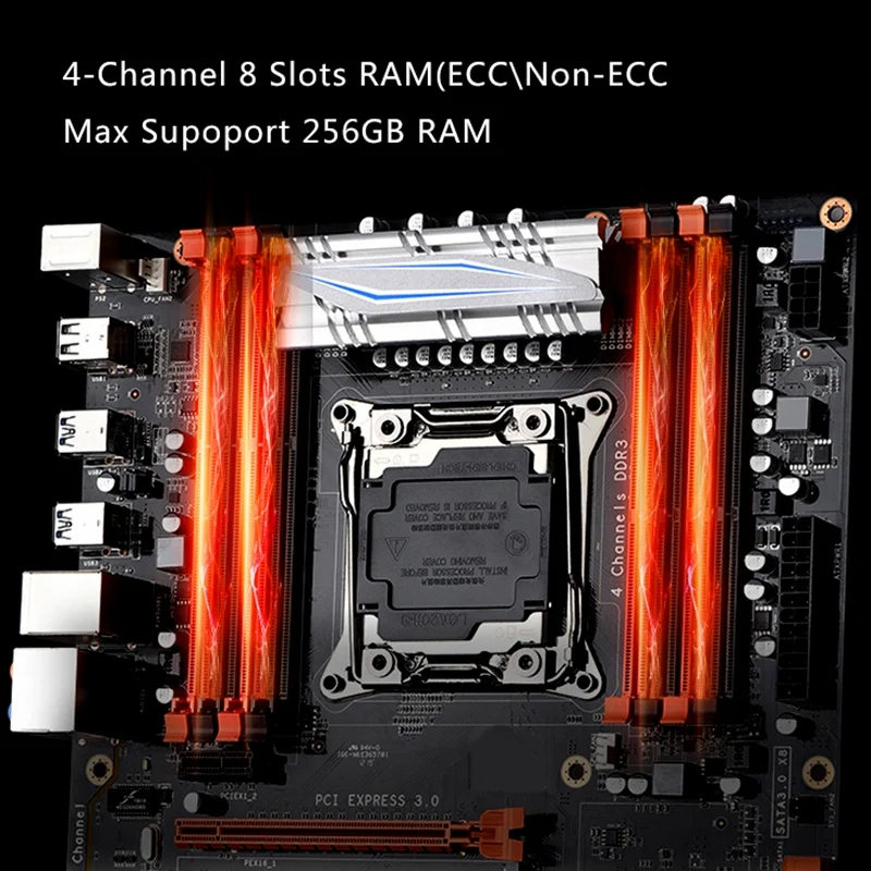 JINGSHA X99 Lga 2011-V3 материнская плата 4-канальный Ddr3 256G Ram, M.2 Ssd, Sata3.0, Usb3.0, Pcie 16X для Intel I7 E5-V3 2678 2669 2649