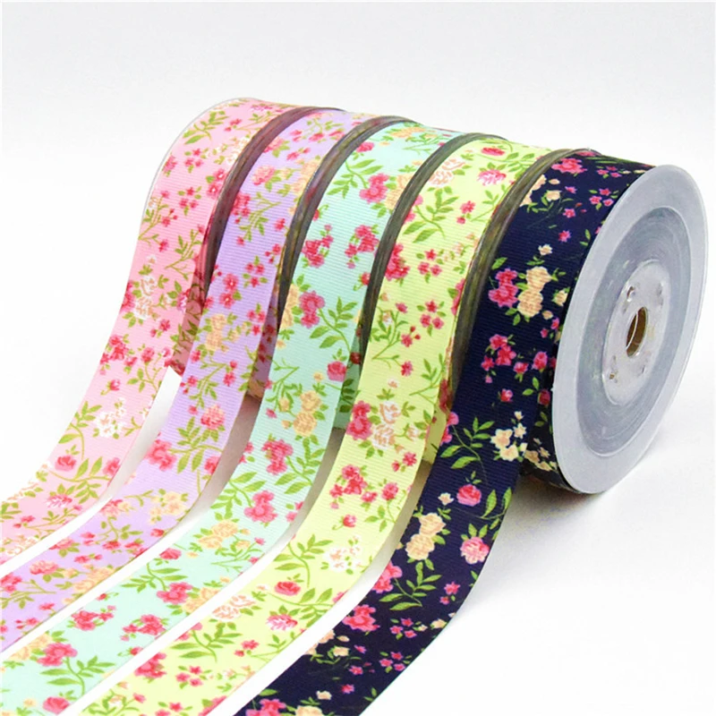 1 ярд корсажные ленты с сельским цветочным принтом для свадебной вечеринки