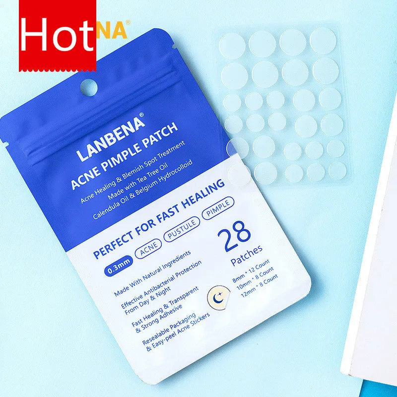 Горячая продажа LANBENA прыщи патч маска для лица 28 шт. невидимые наклейки лечения