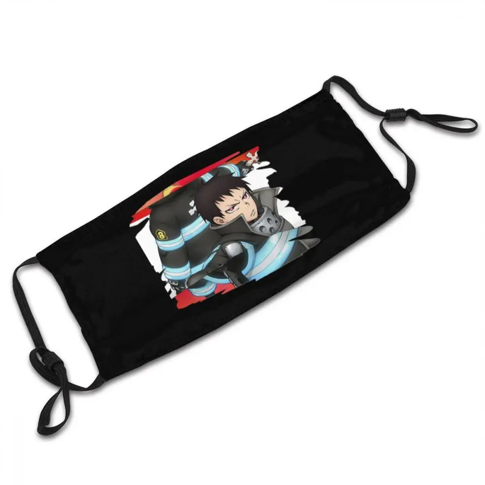 

Fire Force New Design Reusable Face Mouth Mask Filters Inside