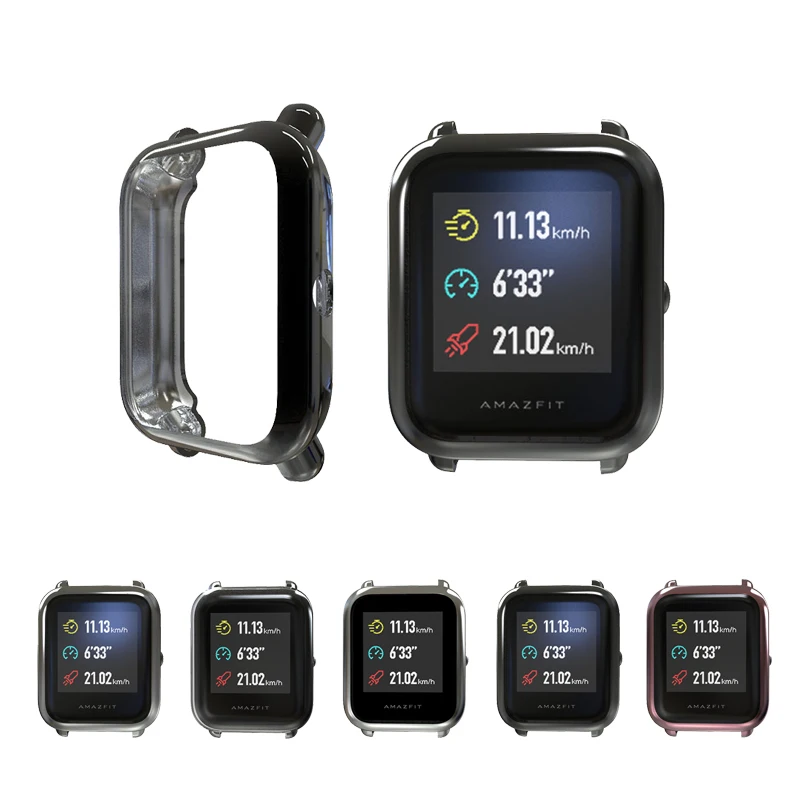 Чехол из ТПУ защитный мягкий чехол корпус рамка для Xiaomi Huami Amazfit Bip Youth Watch с