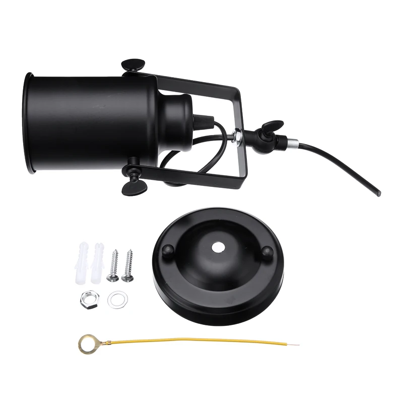 Настенный светильник в стиле ретро промышленный настенный черный металлический