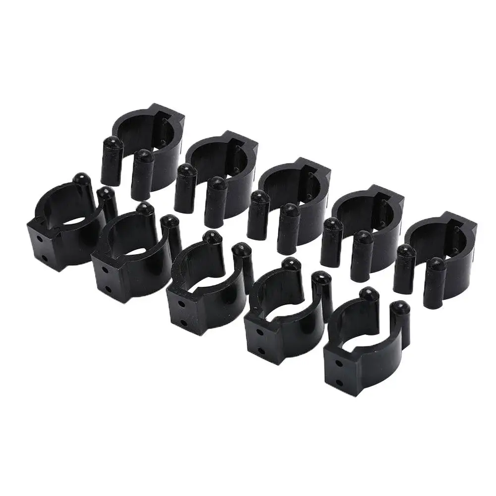 

10Pcs Plastic Billiards Snooker Pool Cue Pole Racks Locating Storage Tip Clip Clamp Fishing Holder dairly competition supplies