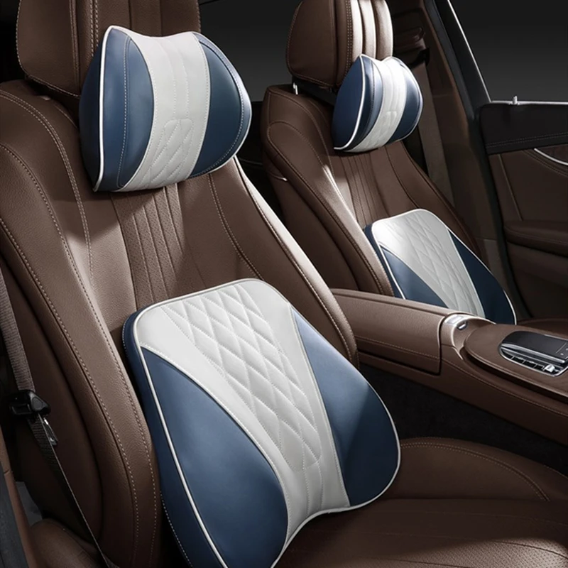 

Car Seat Neck Pillow Lumbar Support Pad Interior Decoration Memory Foam Headrest For Mercedes Benz Maybach GLE GLC GLK GLA GLB