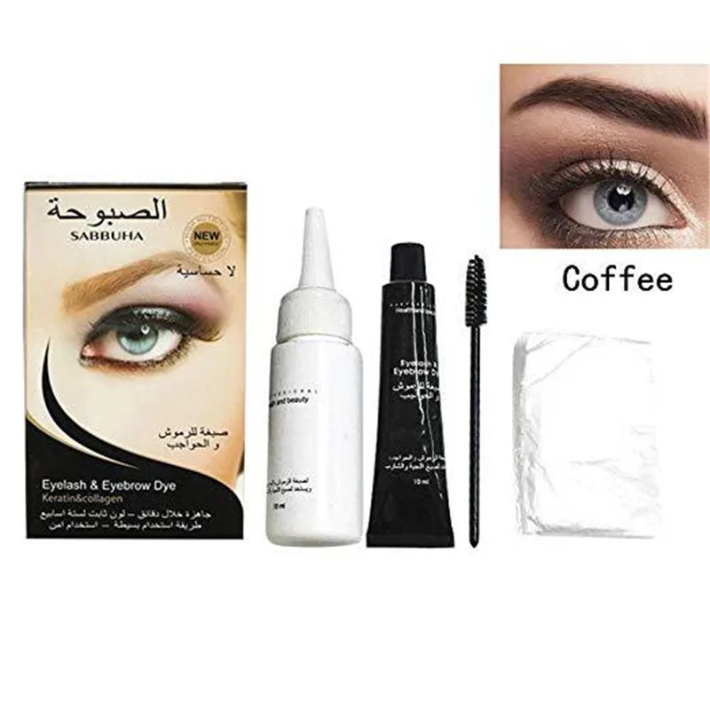 1 PC Professional Series Eyelash Eyebrow Dye Gel 15-minute Fast Tint Easy Brown Black Color Cream Kit | Красота и здоровье