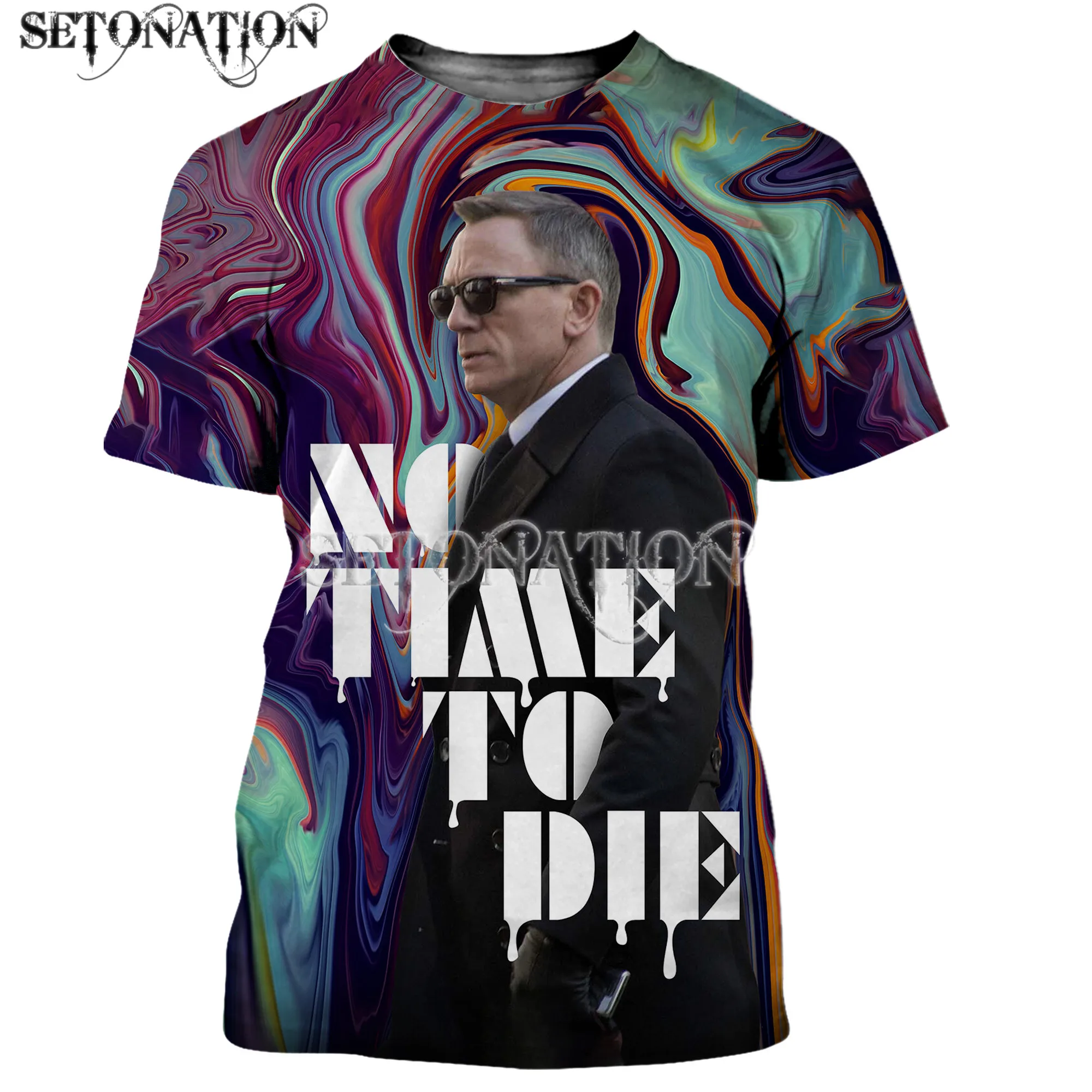 

No Time to Die men/women New fashion cool 3D printed t-shirts casual Harajuku style tshirt streetwear tops