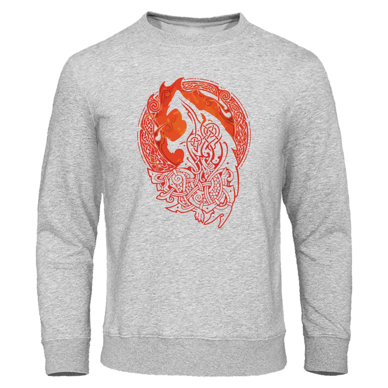 Осенняя флисовая мужская толстовка с капюшоном Скандинавская мифология Викинги