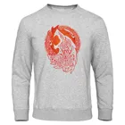 Осенняя флисовая мужская толстовка с капюшоном Скандинавская мифология Викинги Фенрир волк толстовки мужская Толстовка хипстерский принт пуловер для отдыха уличная одежда