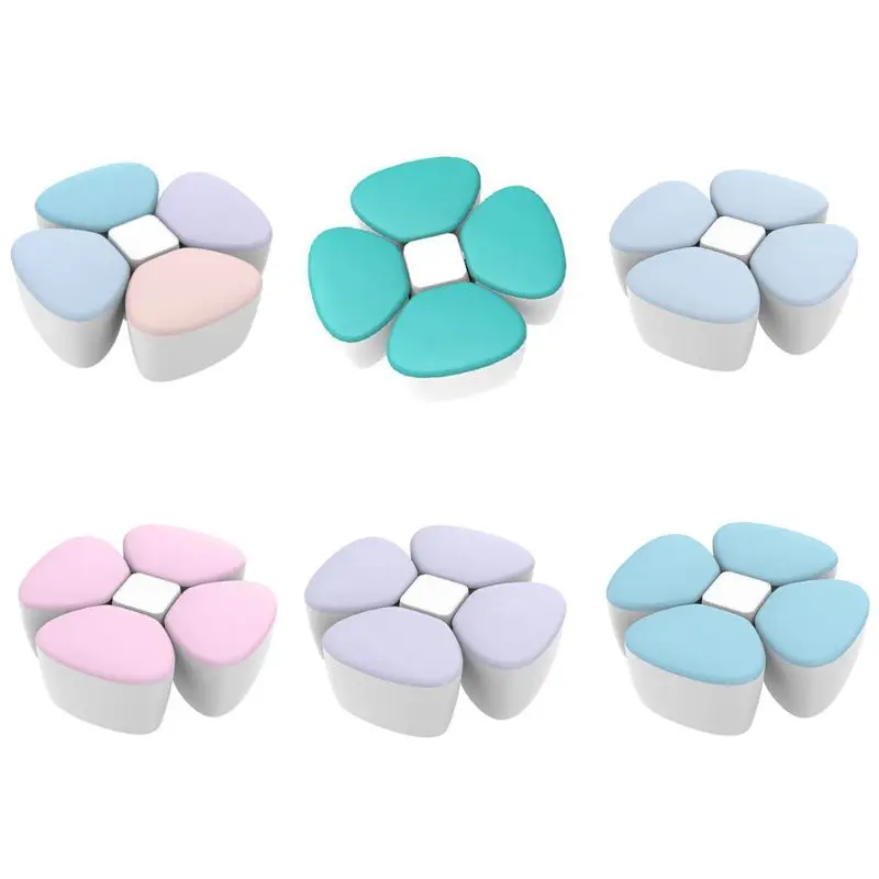 

Baby Milk Powder Formula Dispenser Container Children Portable PP Case for Four-Trellis Storage Flower Shaped Sealed Feed Box