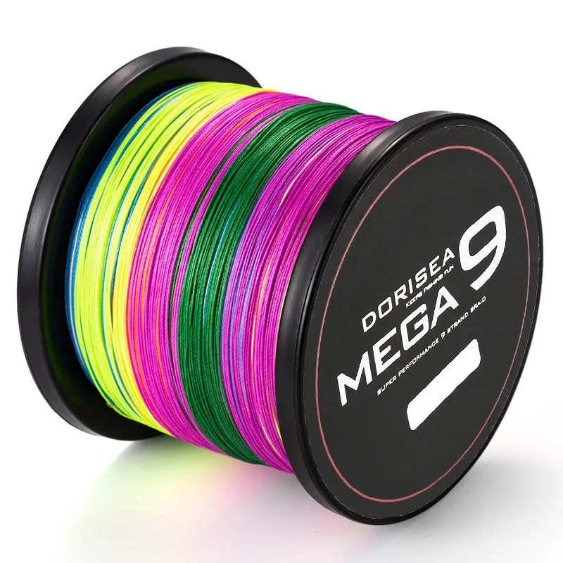 DORISEA 9 нитей 500 м 545 ярдов 15LB 310LB плетеная рыболовная леска из японского материала