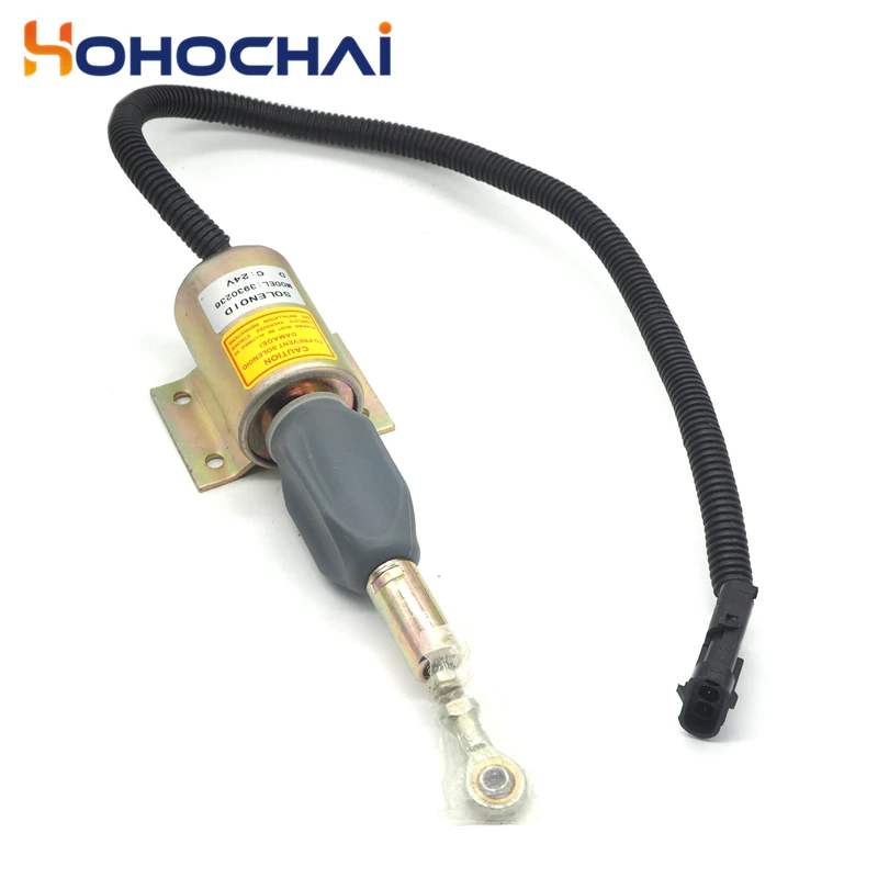 Gerador de Escavadeira Motor de Desligamento de Combustível Parar Solenóide Sa-4348-24 Cummins Válvula 12v – 24v 3930235 Sa4348-12 3930236