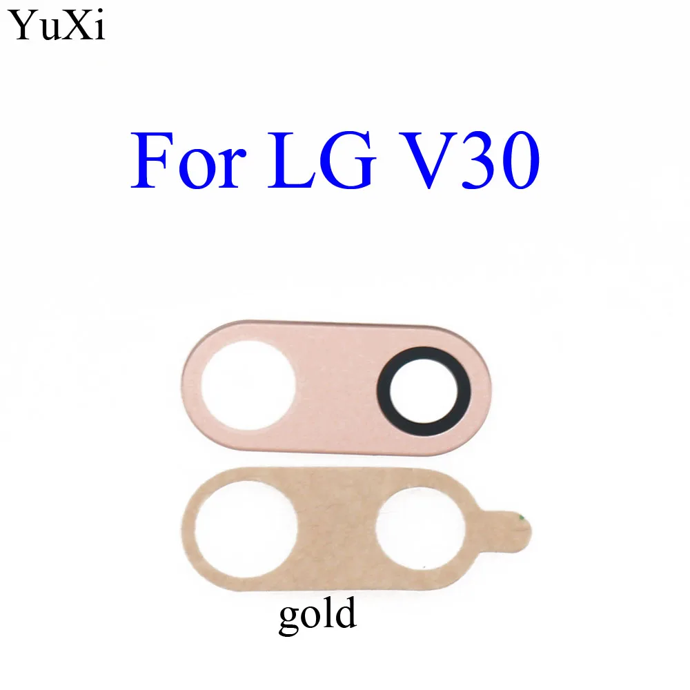 YuXi 1 компл./лот задняя камера объектив стекло для LG V30 H930 H933 с 3 м клейкая наклейка