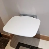 strong load bearing bathroom shower chair toilet anti slip design bathing aids for elderly wall hanging folding bath stool