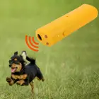 Отпугиватель собак 3-в-1, ультразвуковой дрессировочный Отпугиватель собак с подсветкой, портативные принадлежности для домашних животных, антилай