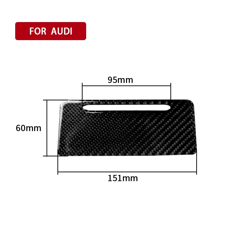 

Carbon fiber car interior decoration,rear cigarette lighter panel decoration,Suitable For Audi A4 B9 (2017-2021)car stickers