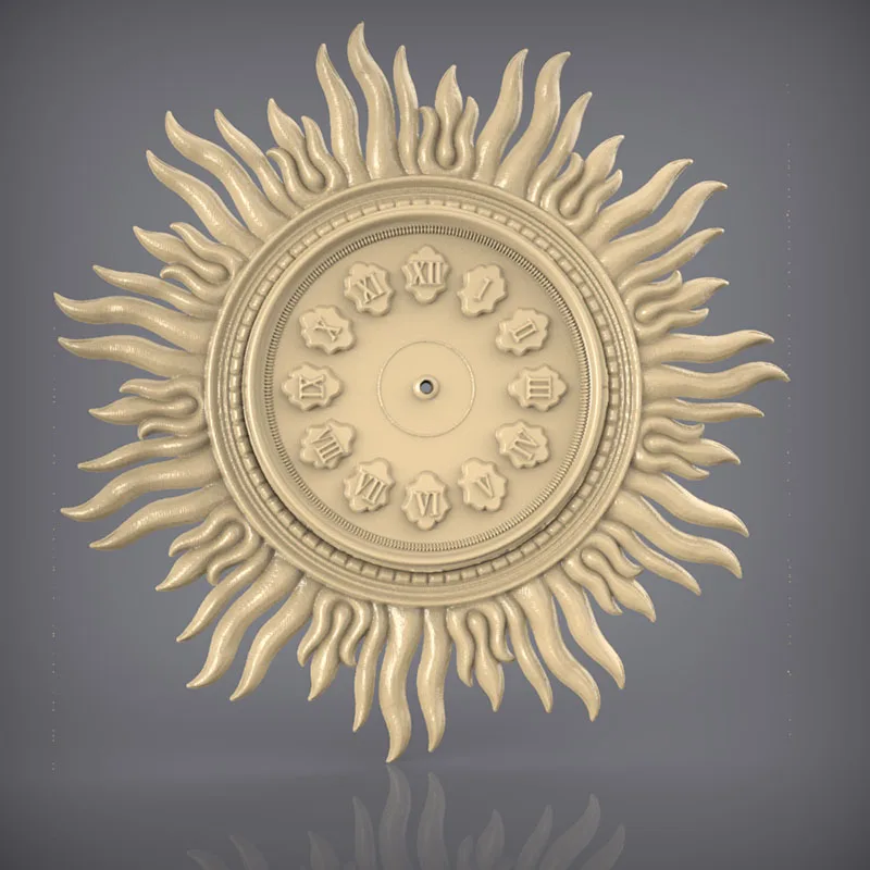 STL модель рельеф для роутера с ЧПУ 3D-принтера Artcam Aspire Clock _ 63 | Инструменты