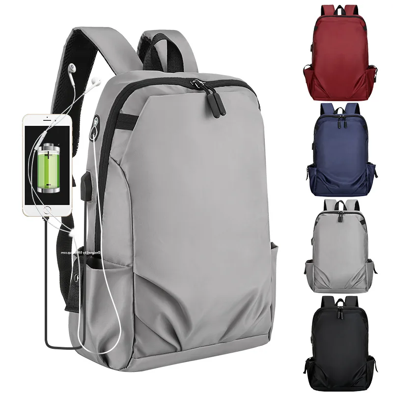 

Custom wholesale new 2021 Korean backpack charging multi-function leisure backpack waterproof computer bag student schoolbag