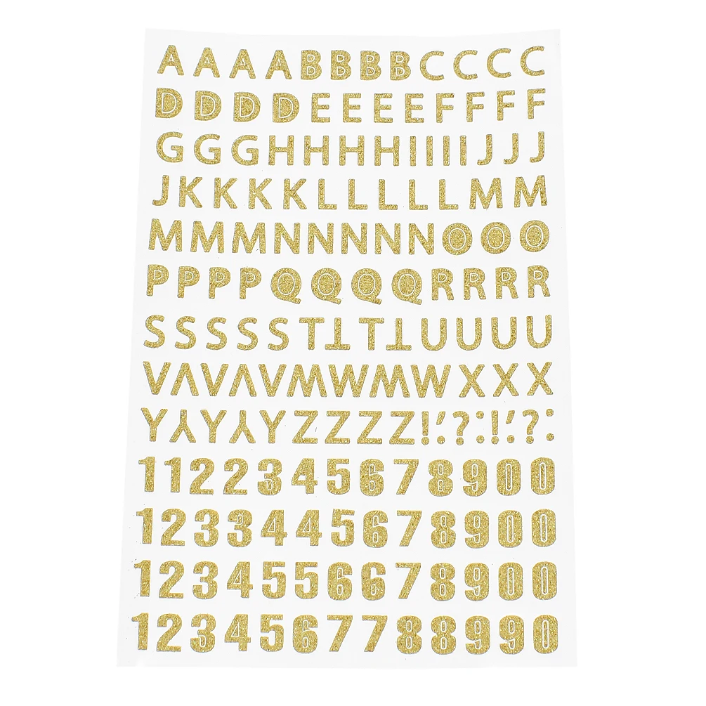 DIY золотые наклейки в виде букв самоклеющиеся алфавита для скрапбукинга