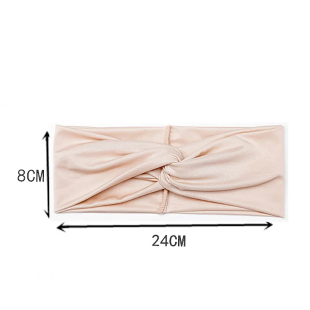 

2021 Women Headband Cross Top Knot Elastic Hair Bands Soft Solid big Girls Hairband Hair Accessories Twisted Knotted Headwrap