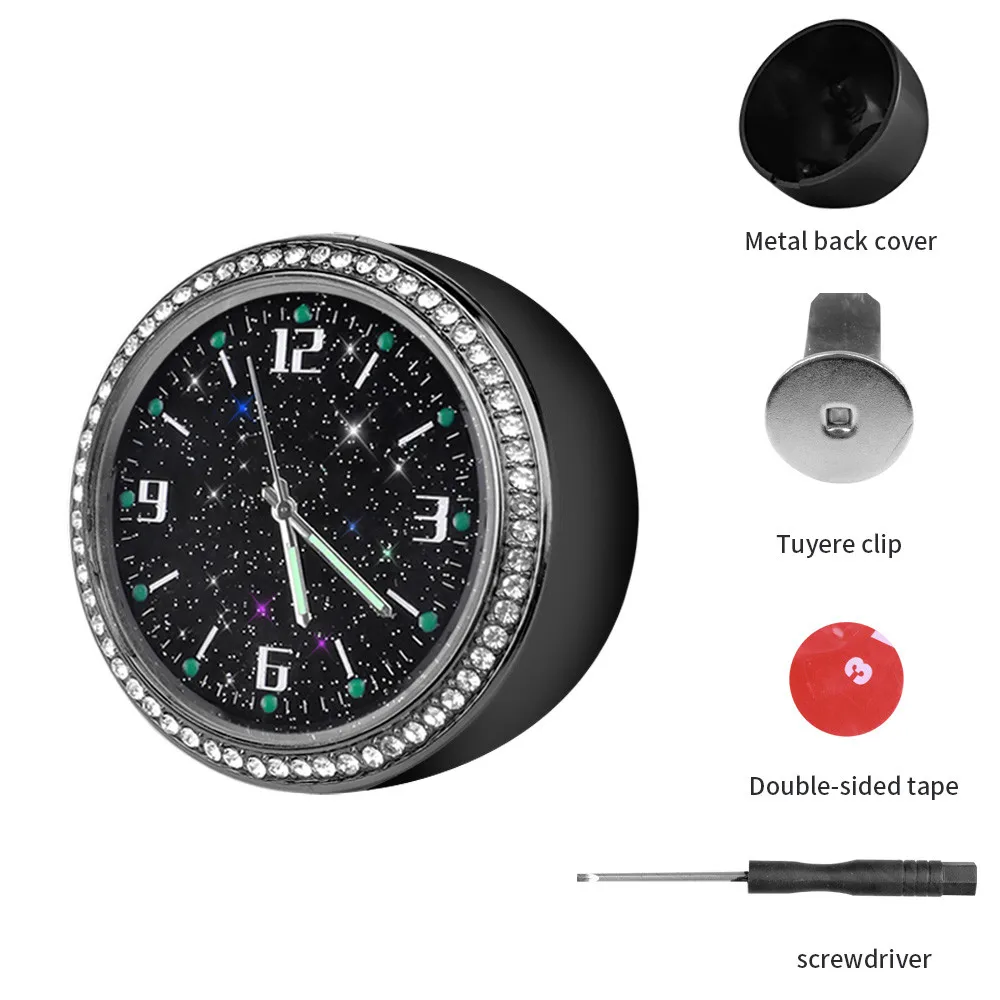 

Car Clock Ornaments Auto Watch Air Vents Outlet Clip Mini Decoration Automotive Dashboard Time Display Clock In Car Accessories