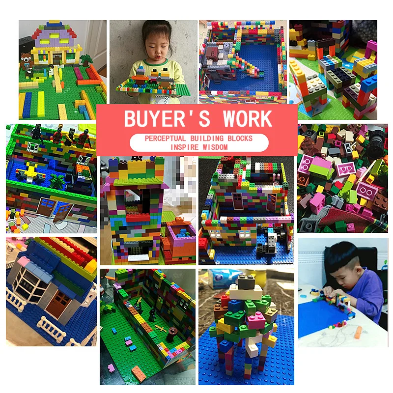 250-1500 штук строительные блоки город Сделай Сам креативные кирпичи объемные