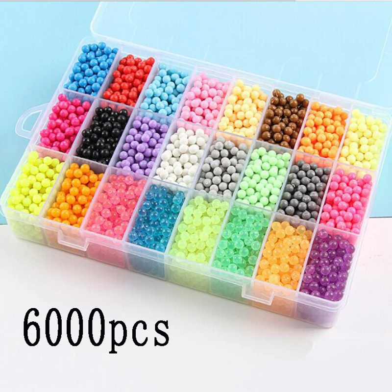 Fuse Beads Magic Water Creative Beads DIY set Pegboard Kit Craft Girls Gift kids toys for Children 8 10 years Pen Tweezer Tool