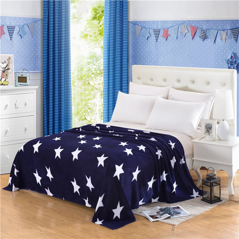Юнион Джек одеяло удобный Элегантный Синий принт плед фланелевые одеяла мягкие