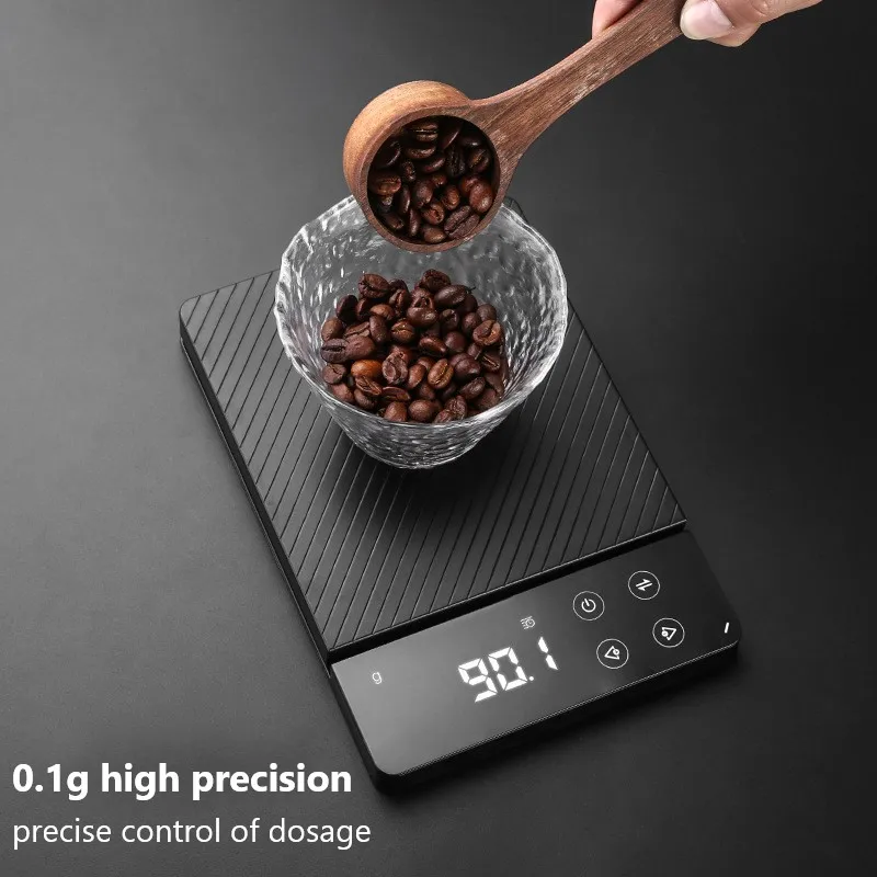 

Electronic scale pour over espresso coffee scale USB Charging scale automatic Timing Kitchen scales Roasting Scale kitchen Tools