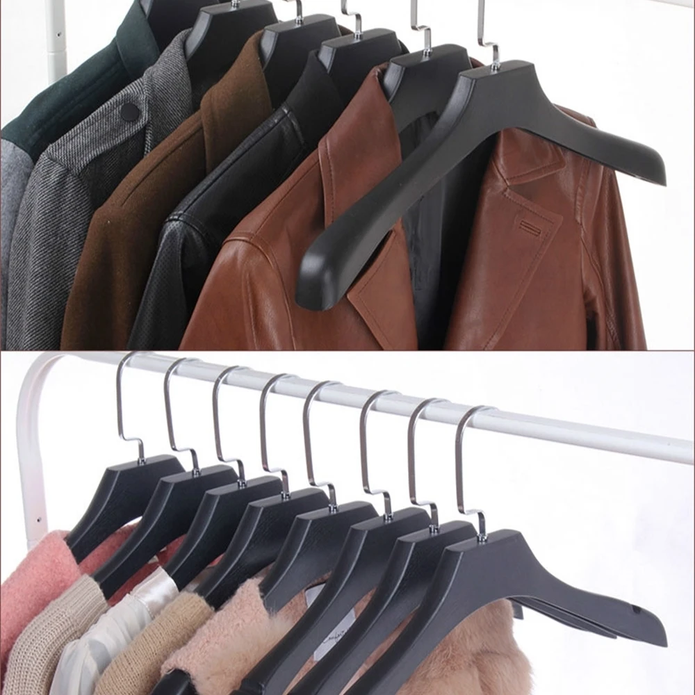 Черная Нескользящая пластиковая вешалка для брюк юбки зажим магазина одежды