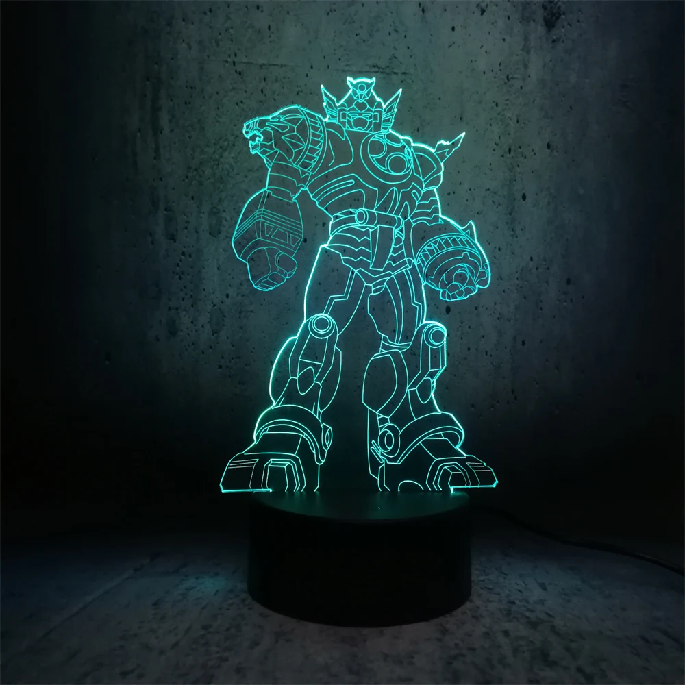 Мультяшный 3D светодиодный USB светильник Трансформеры украшение последний рыцарь