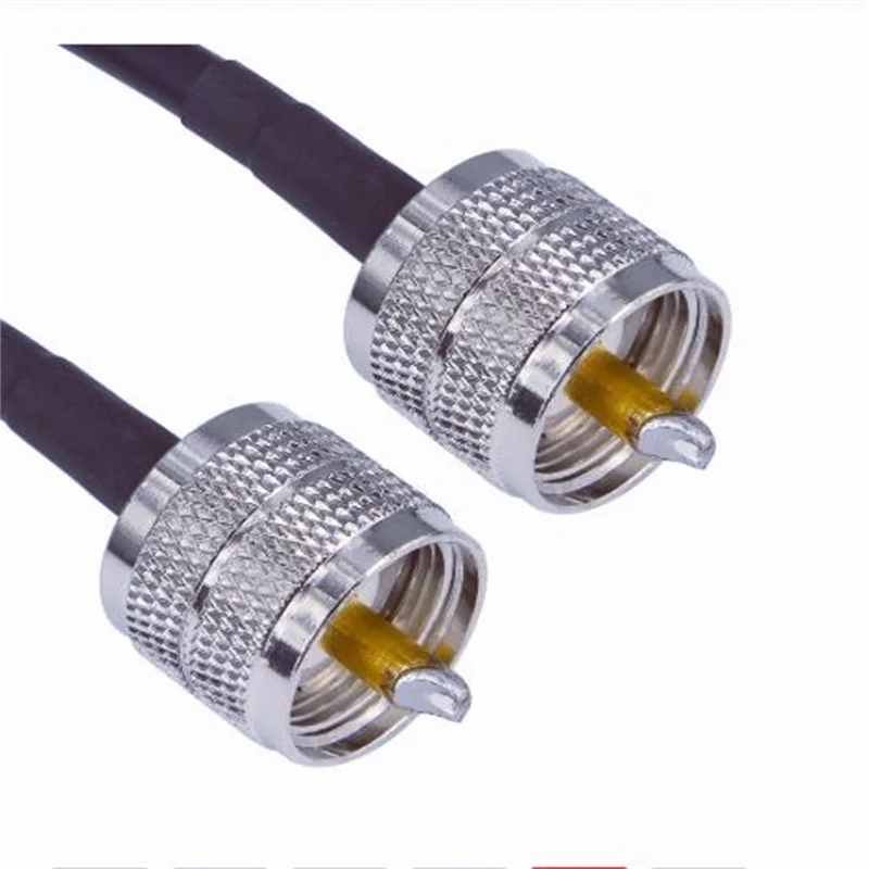 RF Coaxial Cable UHF Male to Male Connector UHF PL259 Male to UHF Male PL259 RG58 Pigtail Cable