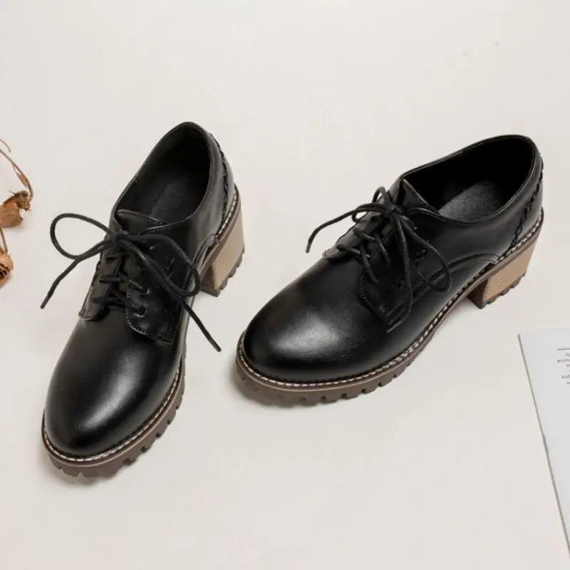 Туфли CoolCept женские на платформе и квадратном каблуке модная дизайнерская обувь с