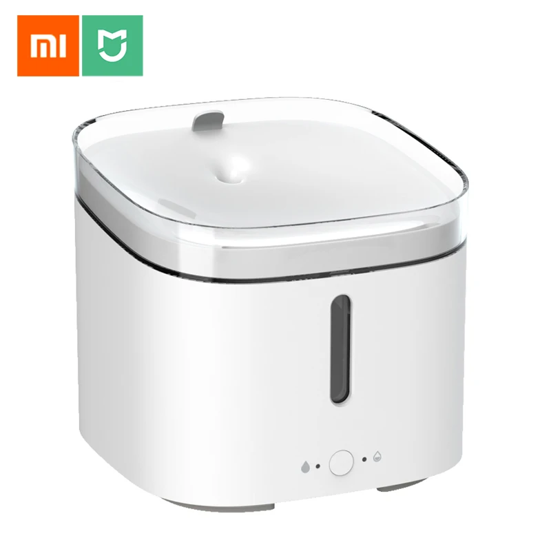 

Автоматический дозатор воды для домашних животных Xiaomi Mijia, умный питьевой фонтан 2 л, аксессуары для живых домашних животных, кошек и собак
