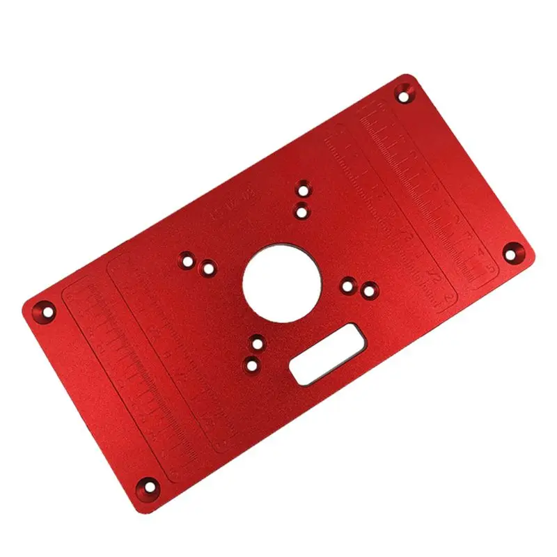 

Universal Router Table Saw Insert Base Plate Aluminum Alloy Trimming Machine Flip Board Woodworking Auxiliary Tools Parts