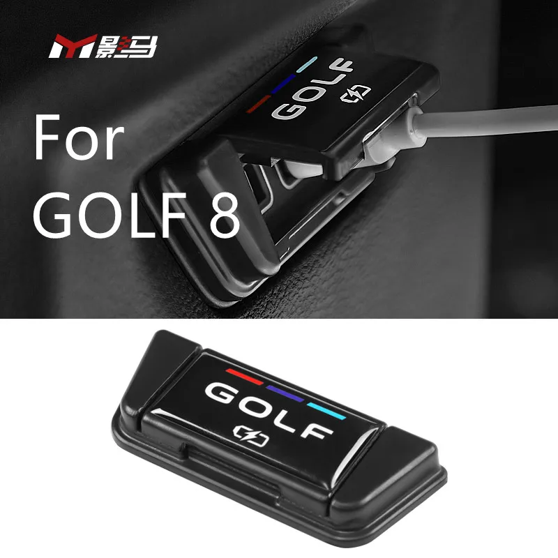 

2021 Новинка для VW Golf 8 Модифицированная специальная задняя крышка USB RLINE интерьер зарядный порт пыленепроницаемое украшение