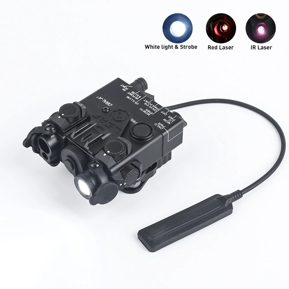 WADSN Тактический металлический DBAL A2 двухлучевой Red Dot лазерный ИК указка вспышка