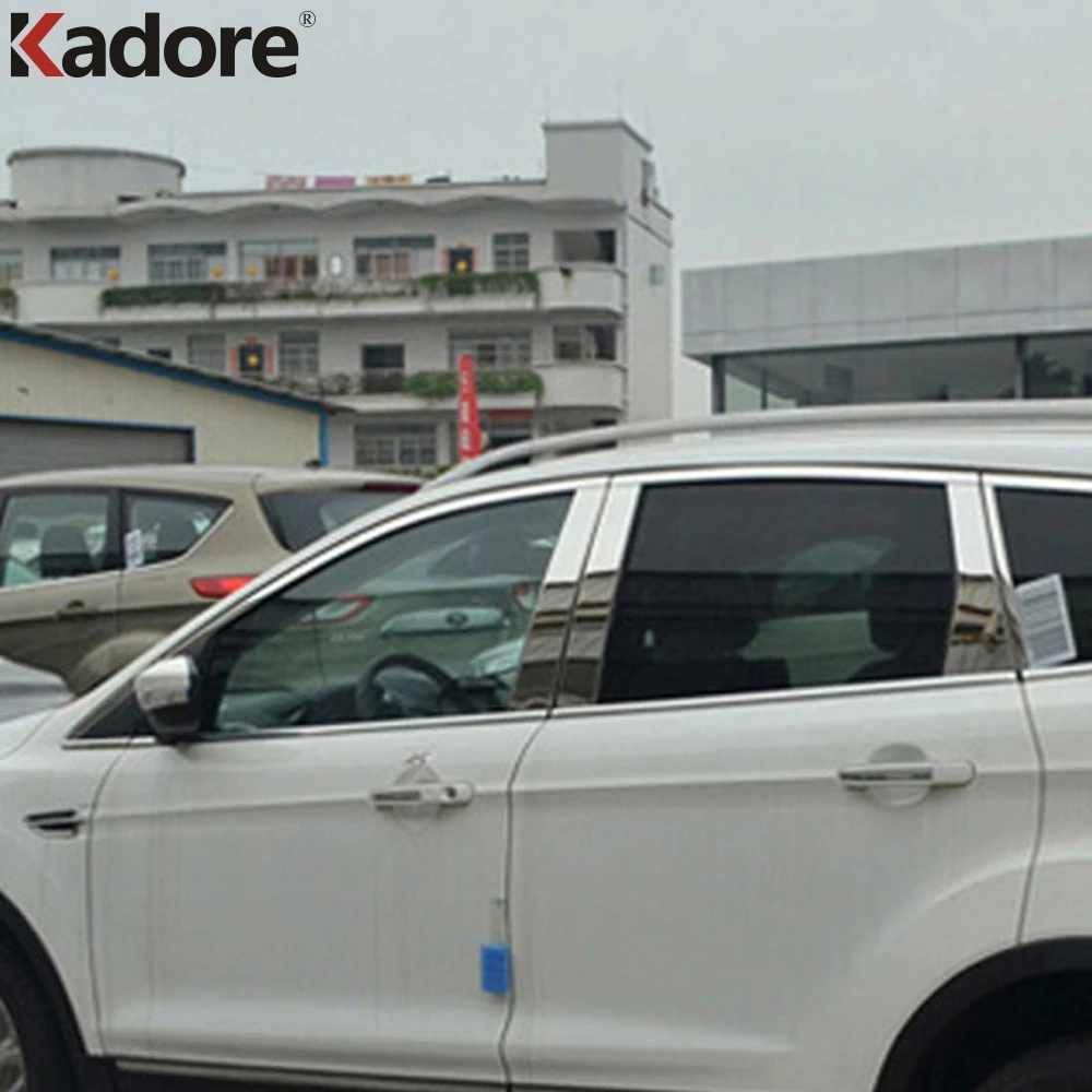 

For Ford Kuga Escape 2013 2014 Stainless Steel Window Pillar Posts Cover Trim Molding Garnish Guard Exterior Accessories