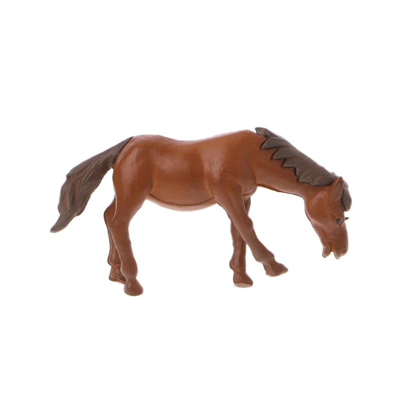 1pc Horse 17 видов мини кукольный домик бонсай Ремесло Сад орнамент Любовник/кролик/Сова/собака животное смола фигурка ремесло растение горшок фея DIY Декор - Цвет: 1pc Horse