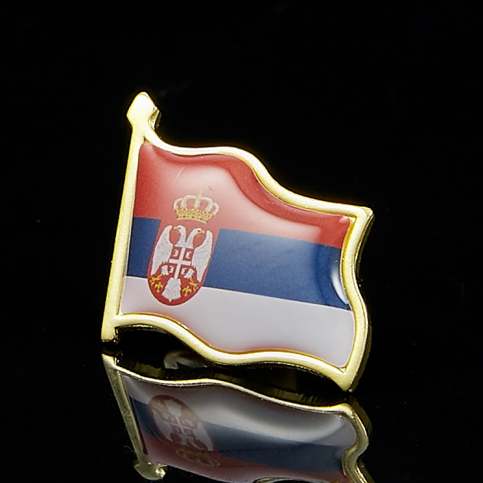 10 шт. металлическая сувенирная шляпка с лацканами и флагом для мужчин