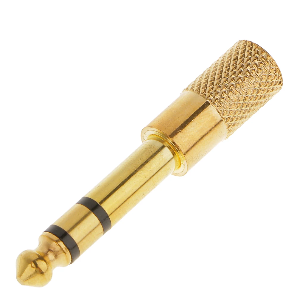 

6.3mm 1/4'Male Plug To 3.5mm 1/8' Female Jack Headphone Audio Adapter