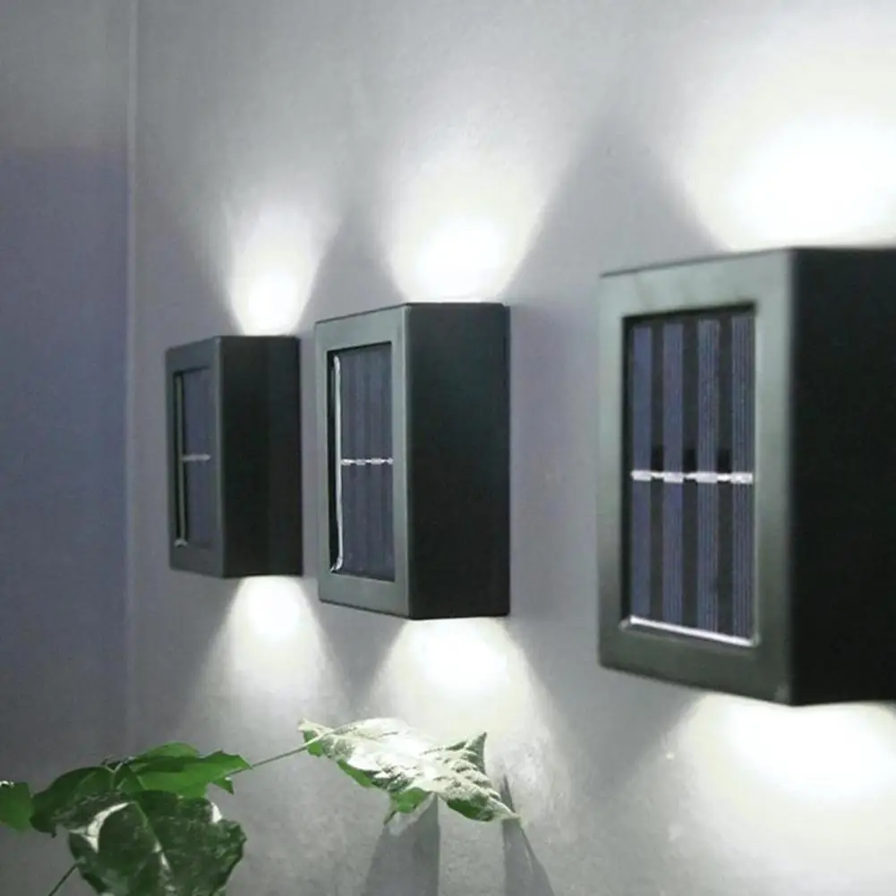 

Outdoor Garden Landscape Decoration Exterior Wall Light Light Wall Solar Wall Down Up Light Garden Decoration Decorative An C7L2