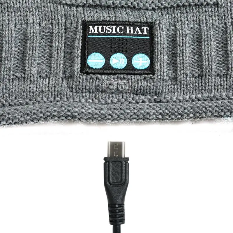 Bluetooth музыкальная теплая шапка бини Беспроводная умная гарнитура наушники